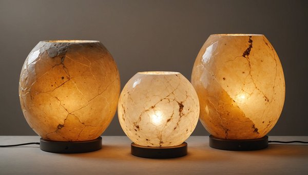 L'univers apaisant des lampes en pierres naturelles