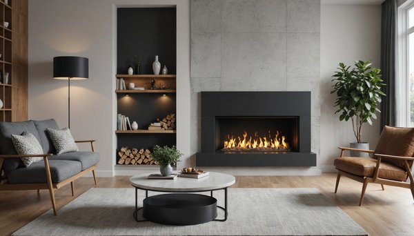 Choisissez une cheminée suspendue pour moderniser votre intérieur